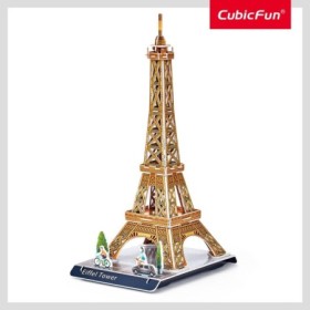 Puzzle 3D Turnul Eiffel 31 piese 15.2x31.5x26.5 cm asamblat
